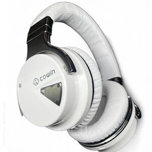 COWIN E7 Active Noise Cancelling Bluetooth Headphones in white